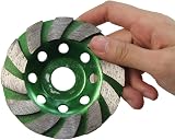 KATSU Tools 100MM Diamond Grinding Disc for Marble Concrete Stone M14 Angle view 6