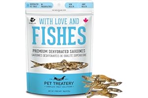 The Granville Island Pet Treatery Sardines for Dogs & Sardines for Cats (90g, Pack of 1) - Dehydrated Single Ingredient Dog T
