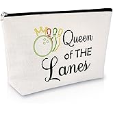 Bowling Gift Bowling Lover Gifts for Women Makeup Bag Bowling Team Gifts Bowling Club Gift for Bowling Player Bowlers Bowling Cosmetic Bag Birthday Christmas Gift for Friends Coach Travel Pouch