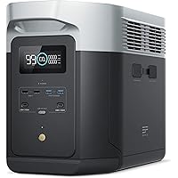 EF ECOFLOW Portable Power Station DELTA 2 Max, Expandable 2-6kWh LFP Battery, Full Charge in 1 Hr, Solar Generator for Home B