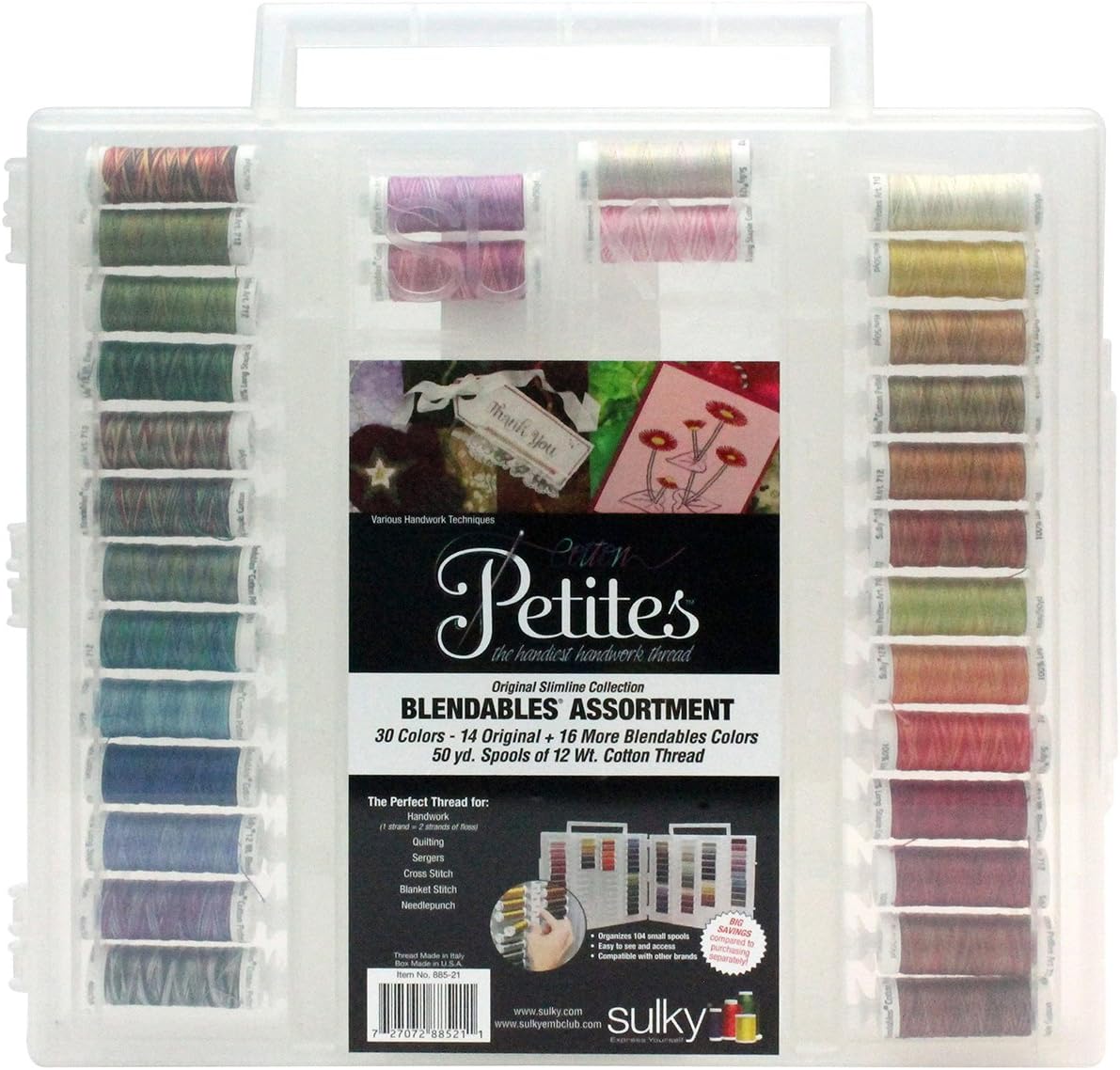 SulkyCotton Petites Slimline Blendables Assortment-12Wt Cotton