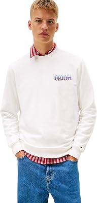 TJM Reg Entry DNA Play Crew Ext Dm0dm22377 Sweat-Shirt pour Homme, Blanc (écru), XXL