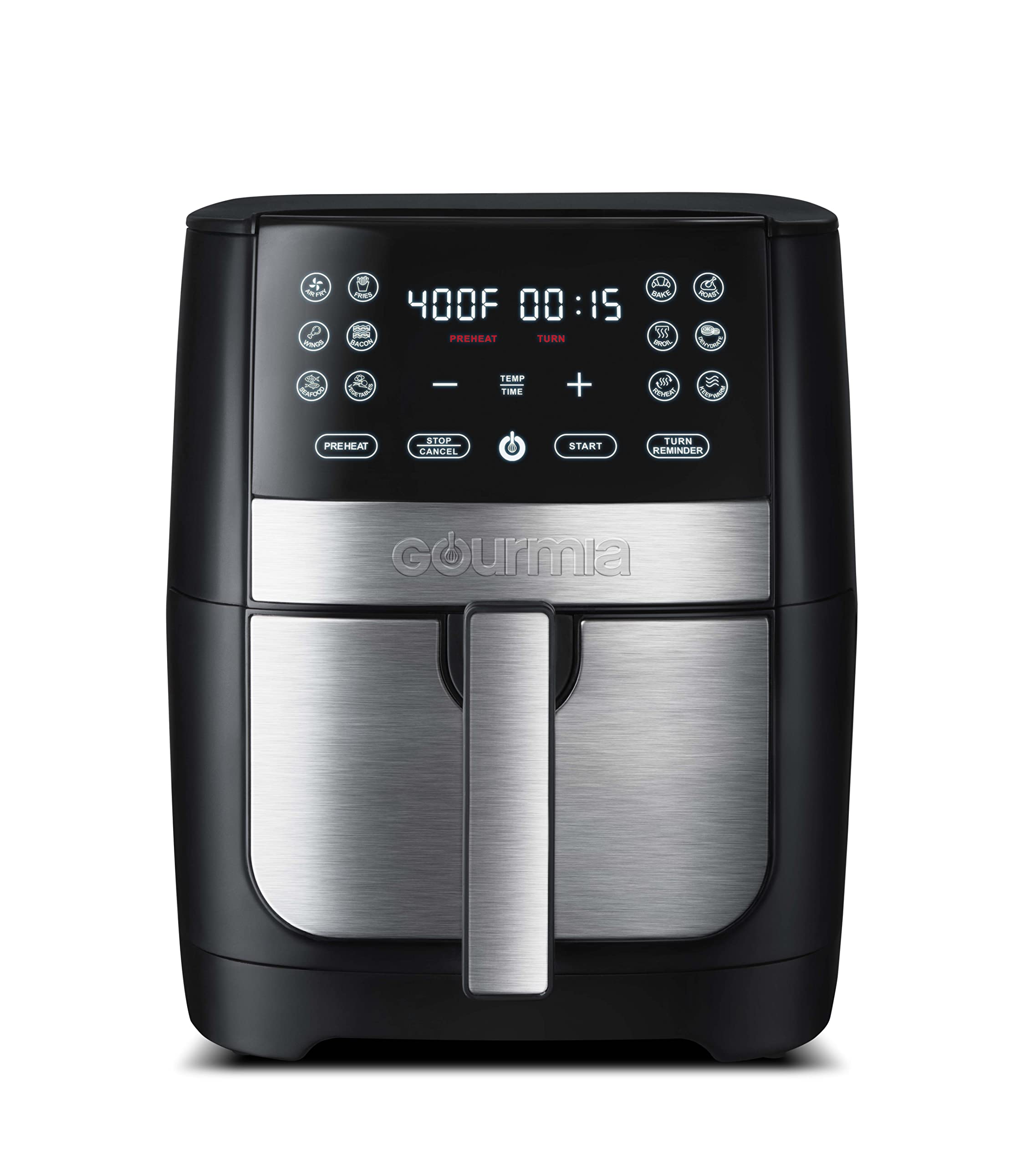 Gourmia Qt Digital Air Fryer GAF826 – XL Capacity with 12 One