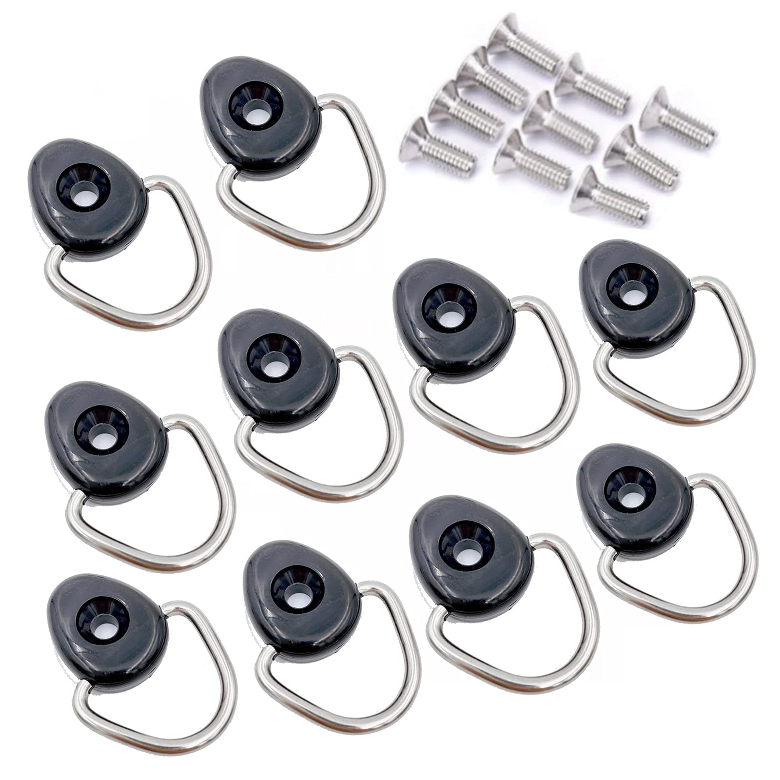 Meliore ユーティリティフック N-VAN フリード 荷室 荷掛け フック M6 専用ビス付 10個 セット Nバン 軽バン 汎用 社外 車用 (丸型)商品画像