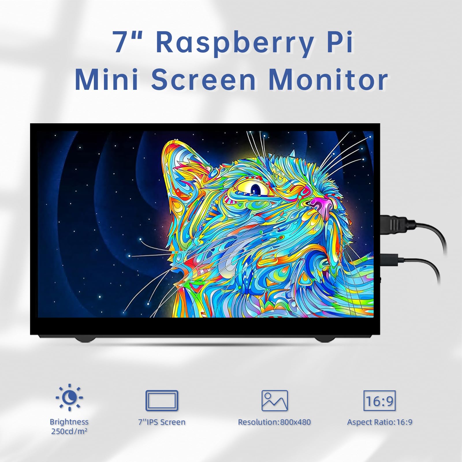 Mua Raspberry Pi Mini Screen Monitor, 7 Inch Screen 800x480 HDMI Small ...