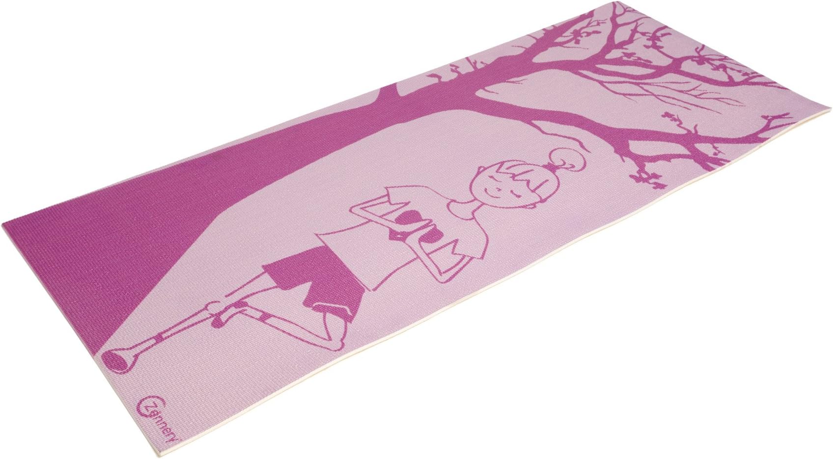 Zennery Kid's Yoga Mat (Light Purple Tree Pose)
