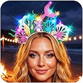 Kilshye Light Up Mermaid Headband Seashell Headpiece Starfish Headbands for Women