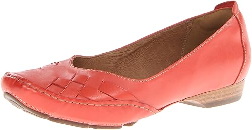 clarks red flats