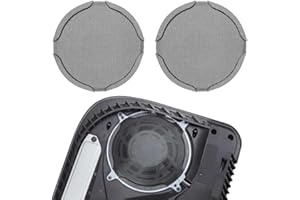 PS5 Fan Dust Filter, Chanvoo 2 Pack Metal Fan Dustproof Filter Mesh Compatible with PlayStation 5 Digital & Disc Edition Console (Black)