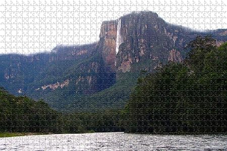 Amazon ジグソーパズル大人用1000ピース ベネズエラエンジェルフォールベネズエラパズル旅行のお土産贈り物 ジグソーパズル おもちゃ