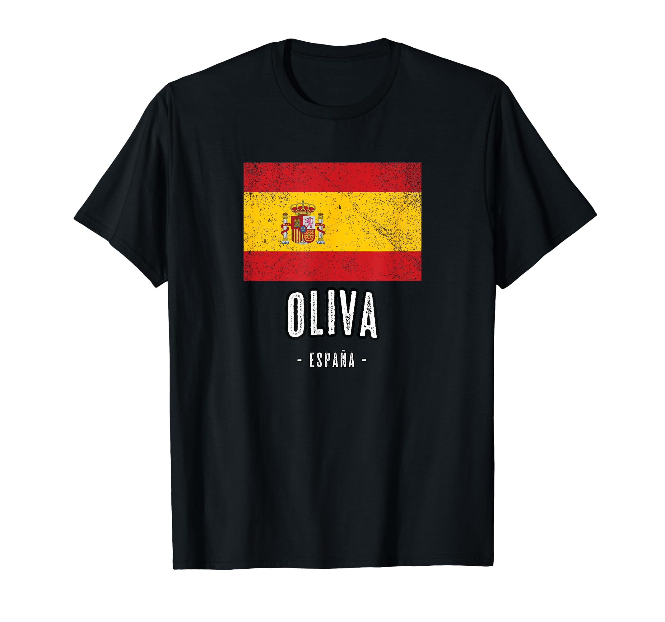 Oliva Spain | ES Flag, City Top - Bandera Ropa - T-Shirt