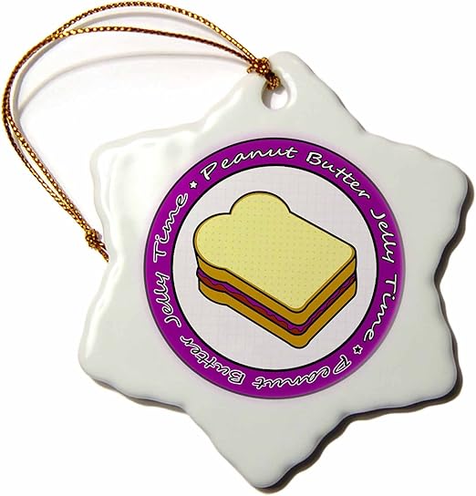 Amazon Com 3drose Orn 77602 1 Peanut Butter Jelly Time Grape