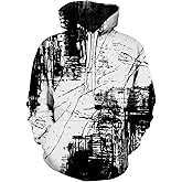 Kasbao Graphic Hoodies for Men Sweatshirts Unisex Mens Hoodies Pullover for Teen Boys 16-18 Cool Designer