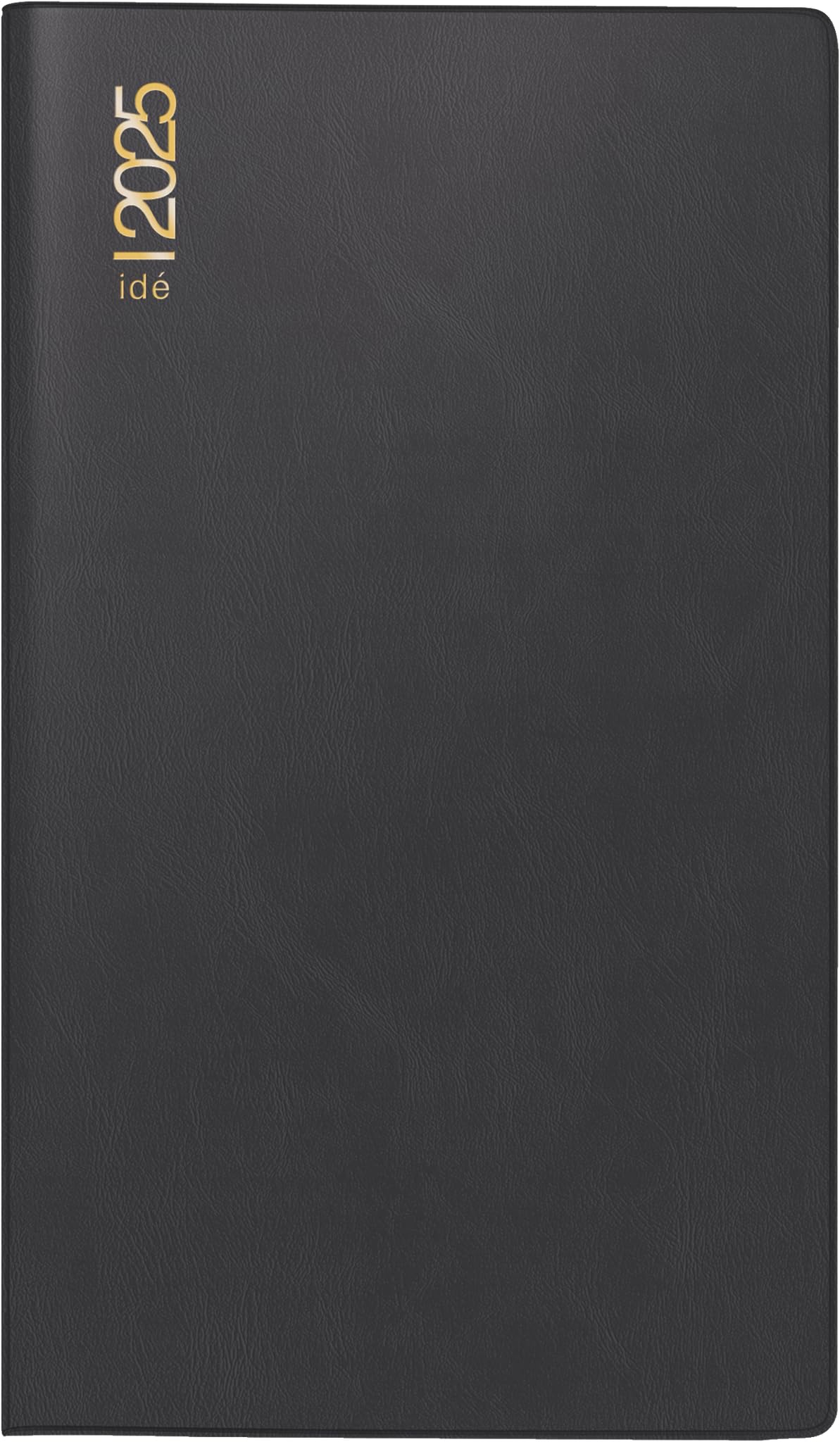 rido/idé Pocket Diary Model TM 17/contacter (2025), 2 Pages = 1 Week, A6 Landscape, 128 Pages, Plastic Cover, Black