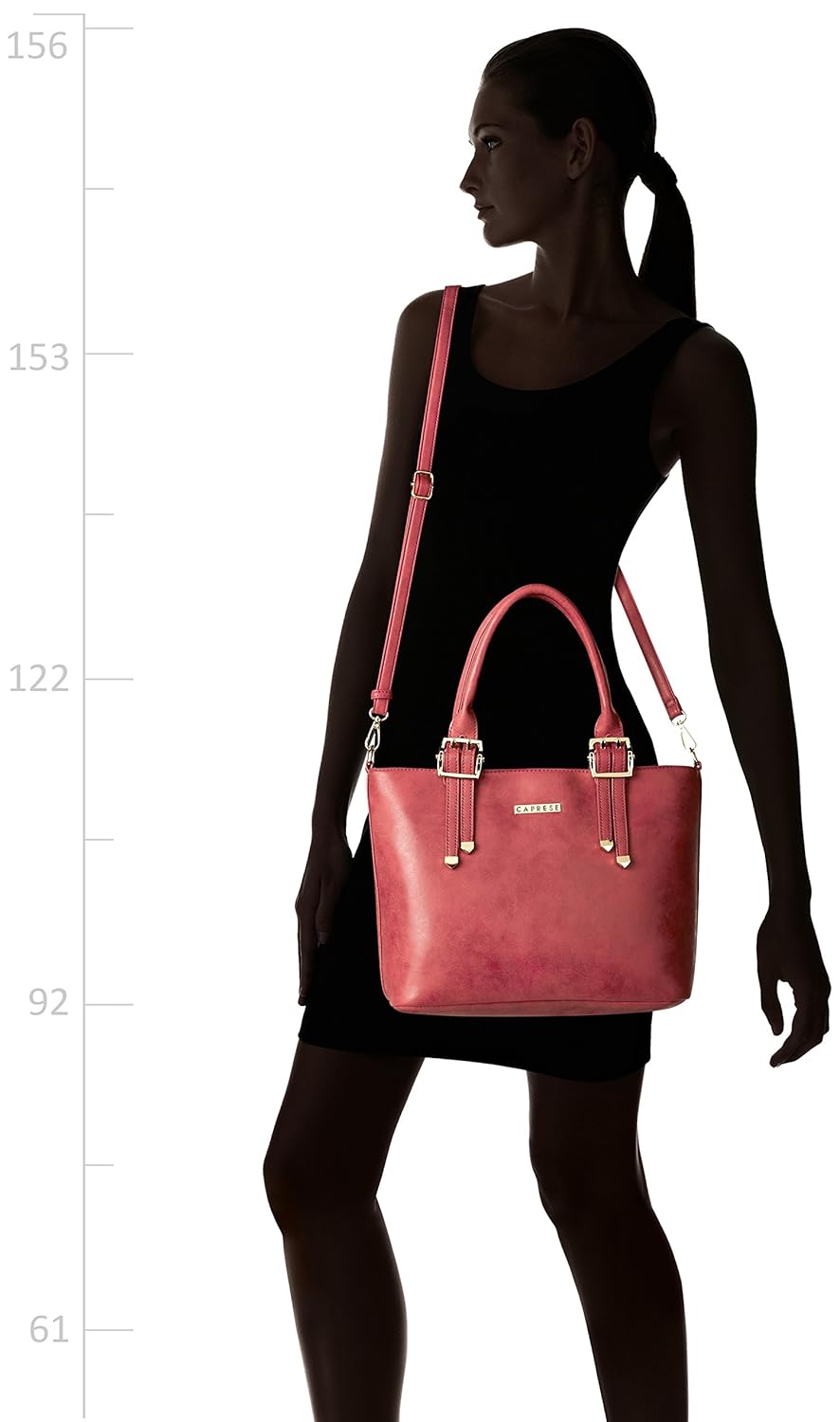 caprese helly women's satchel (red) ()