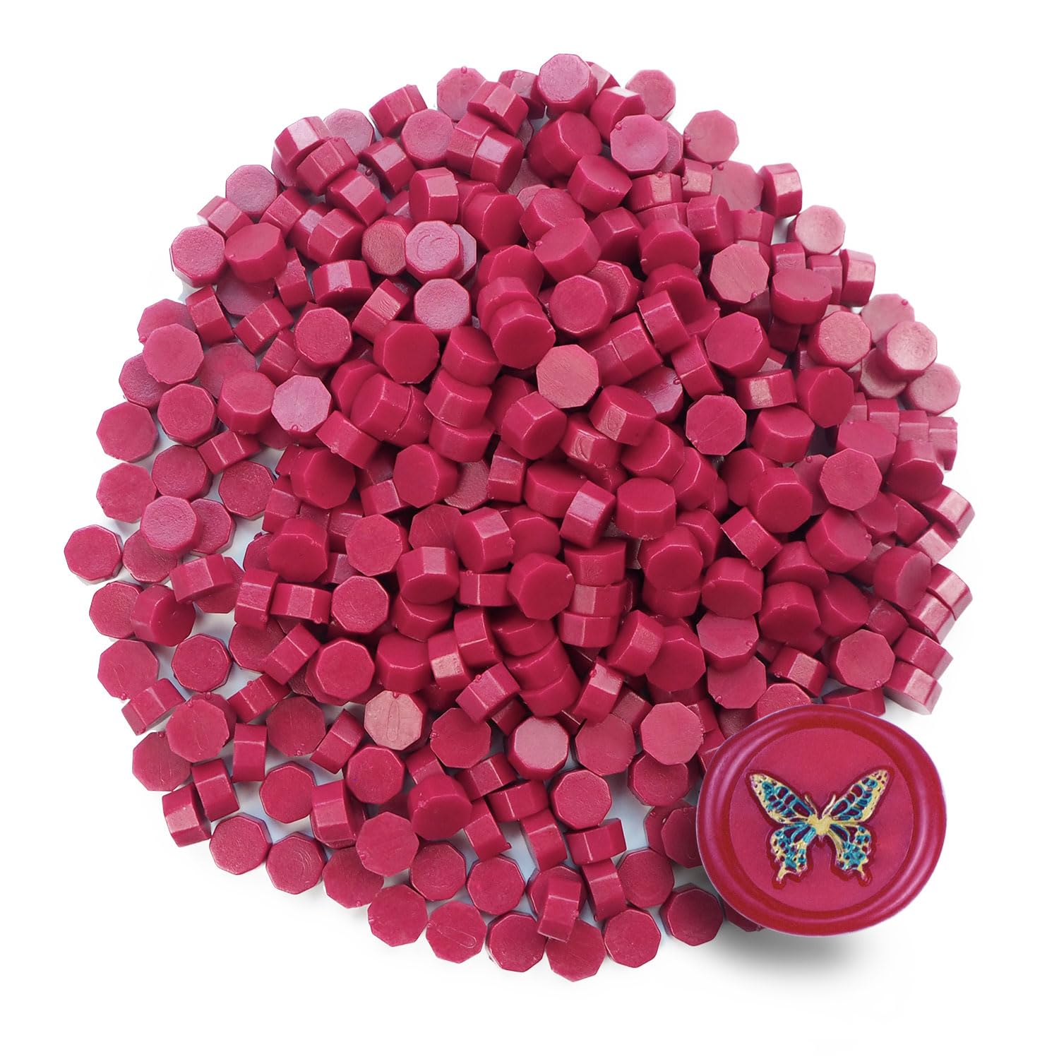 Zifospy 370 PCS Wax Seal Beads,Wine Red Sealing Wax Pellets for Letter Greeting Cards, Wine Sealing, Wedding/Party Invitations & Crafts Making