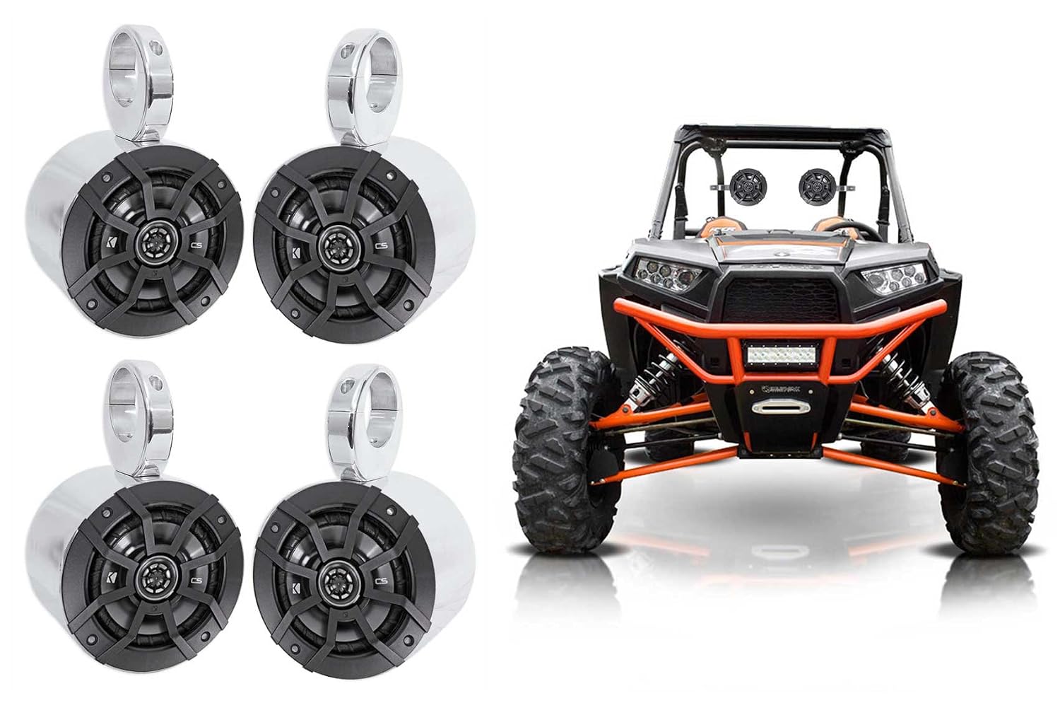 日本全国送料無料 4 キッカー5 25 ロールバーロールケージタワースピーカーポラリス ジープ Atv Utv Rzr カート B075s1q9j6 即納最大半額 Liquortimes Com Sg