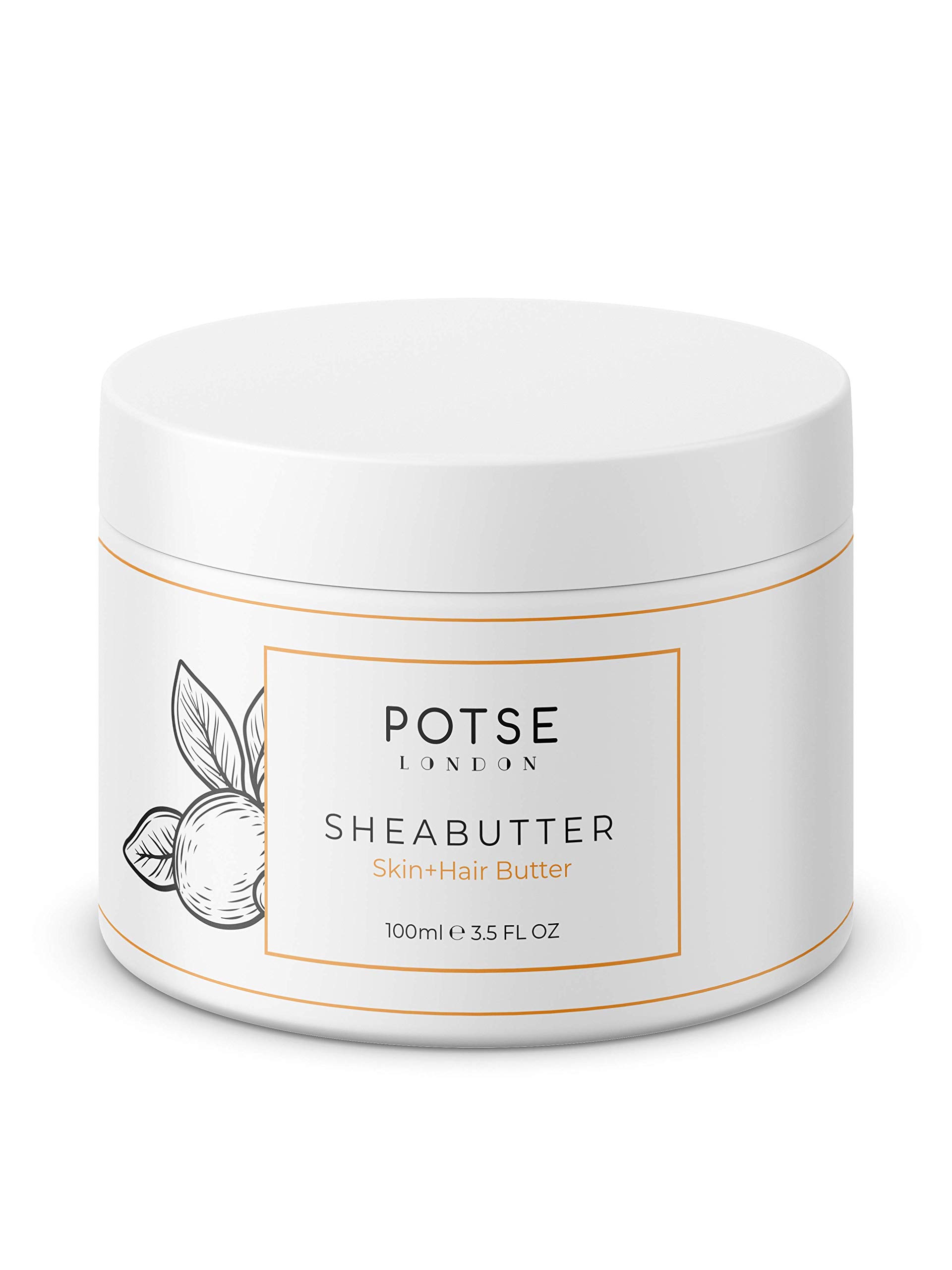 Shea Butter Stretch Cream for Body and Hair - Anti-Stretch Mark Cream Pregnancy Cellulite Stretch Mark Remover Psoriasis treatment with Lavender Oil 100ml