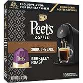 L'OR Coffee Capsules, Dark Roast, Peet's Berkeley Roast, 10 Capsules