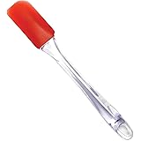 Norpro New Small Heat Resistant Silicone Spatula In Red For Baking And Cooking