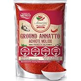 Achiote Powder – Ground Annatto Seeds 4oz Great for Adding Color and Mild Flavor in Soup, Stews, Meats and Mexican Recipes