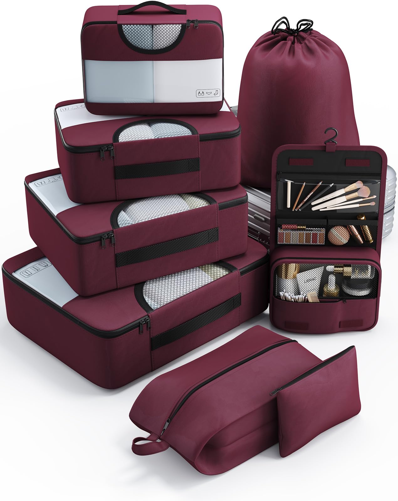 veken-8-set-packing-cubes-for-suitcases-travel-bag-organizers-for