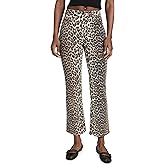 Ganni Women's Print Denim Betzy Cropped Jeans