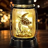 Sea Turtle Gifts for Women/Men Turtle Lovers Solar Lantern Mom Birthday, Mothers Day, Christmas Gifts, Solar Garden Decoration Outside for Yard, Patio,Backyard,Porch