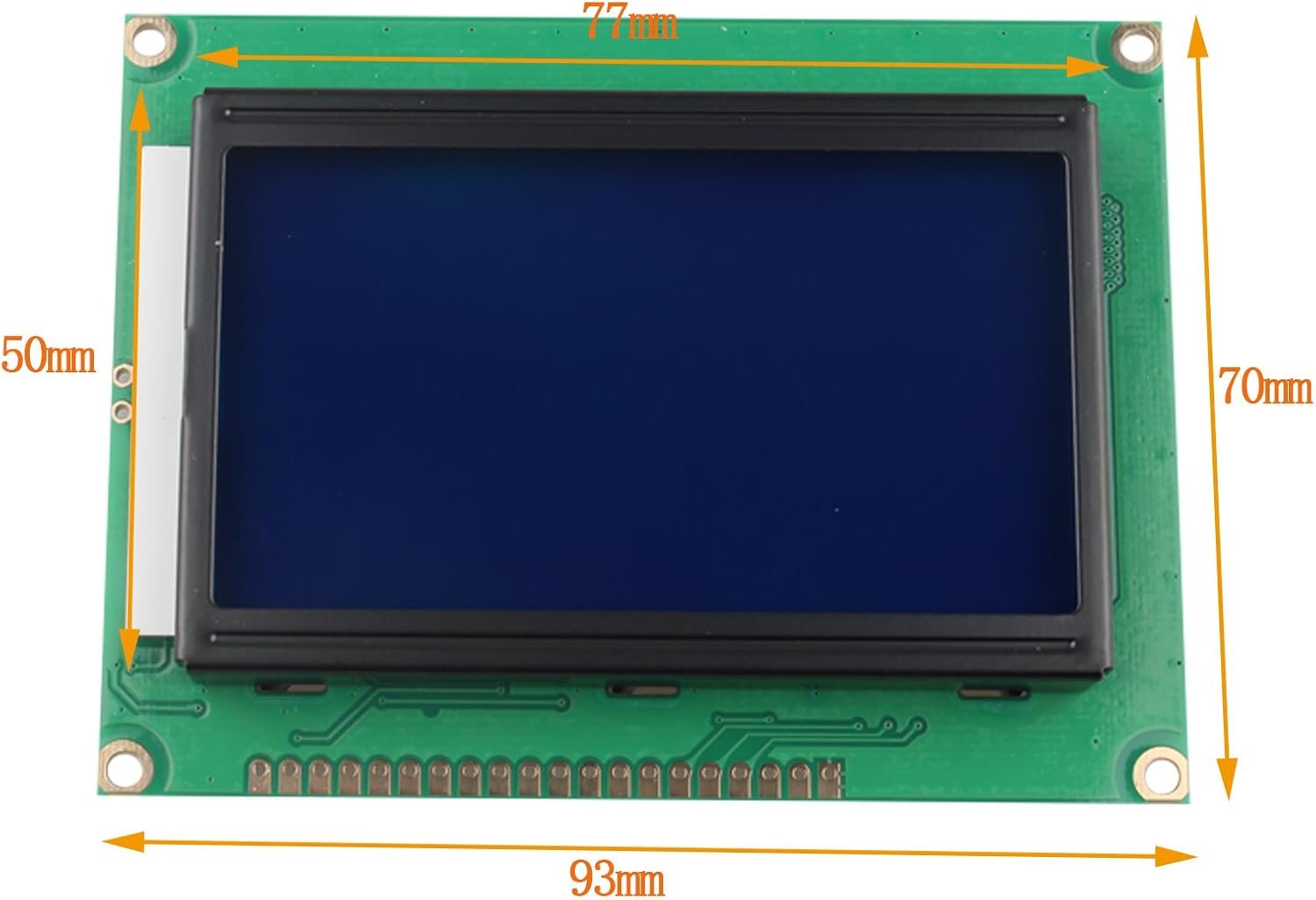 HALJIA 5V 12864 LCD Display Module 128x64 Dots Graphic Characters Letter Matrix Blue Backlight Compatible with Arduino Copiers Fax Machines Printers 3D Printer - Image 5