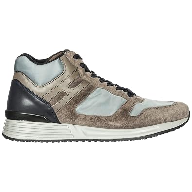 Amazon.com | HOGAN REBEL Men Sneakers Piombo/blu Denim 7 US | Shoes