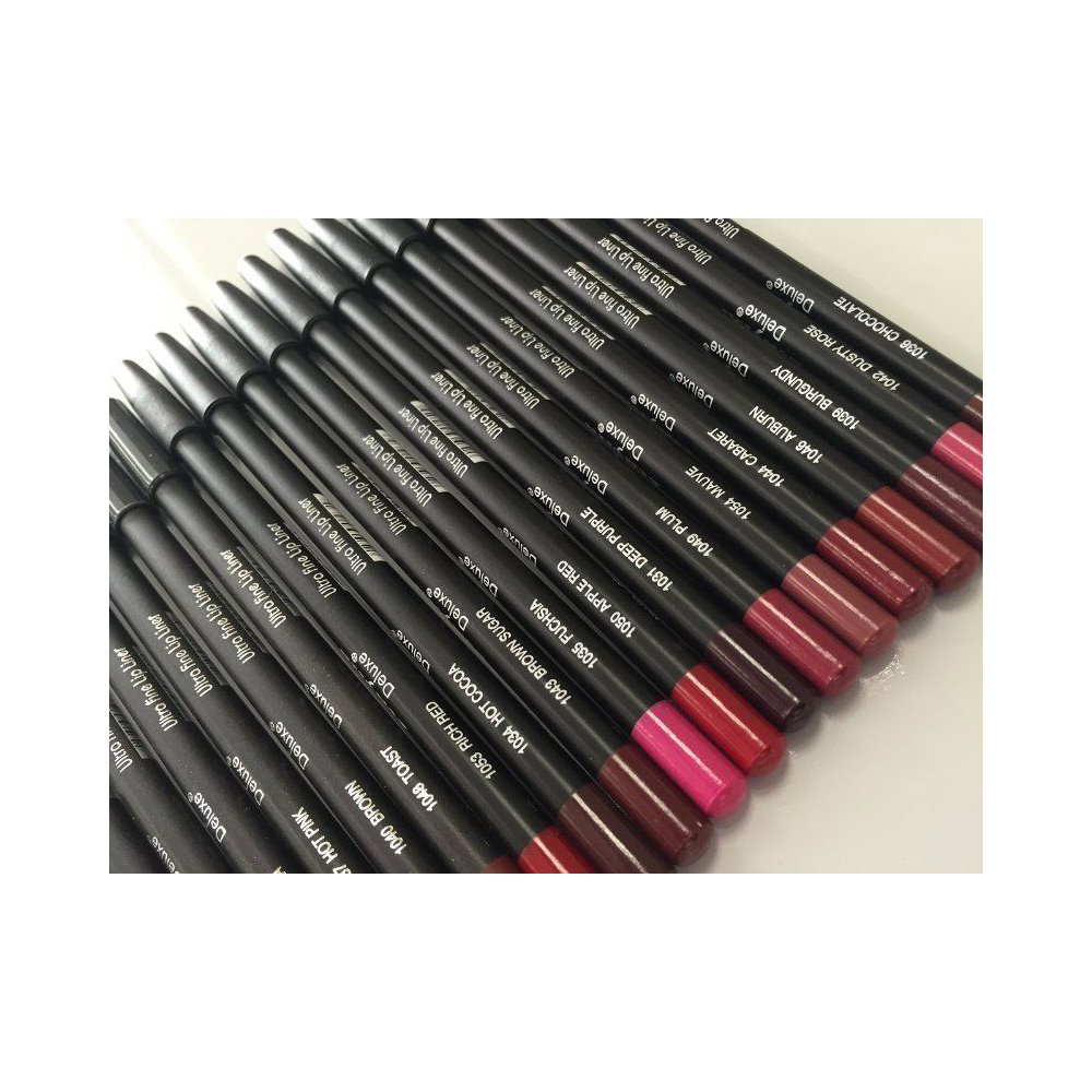 Italia Deluxe Ultra Fine Lip Liner set (Pack Of 12) Buy Online in UAE
