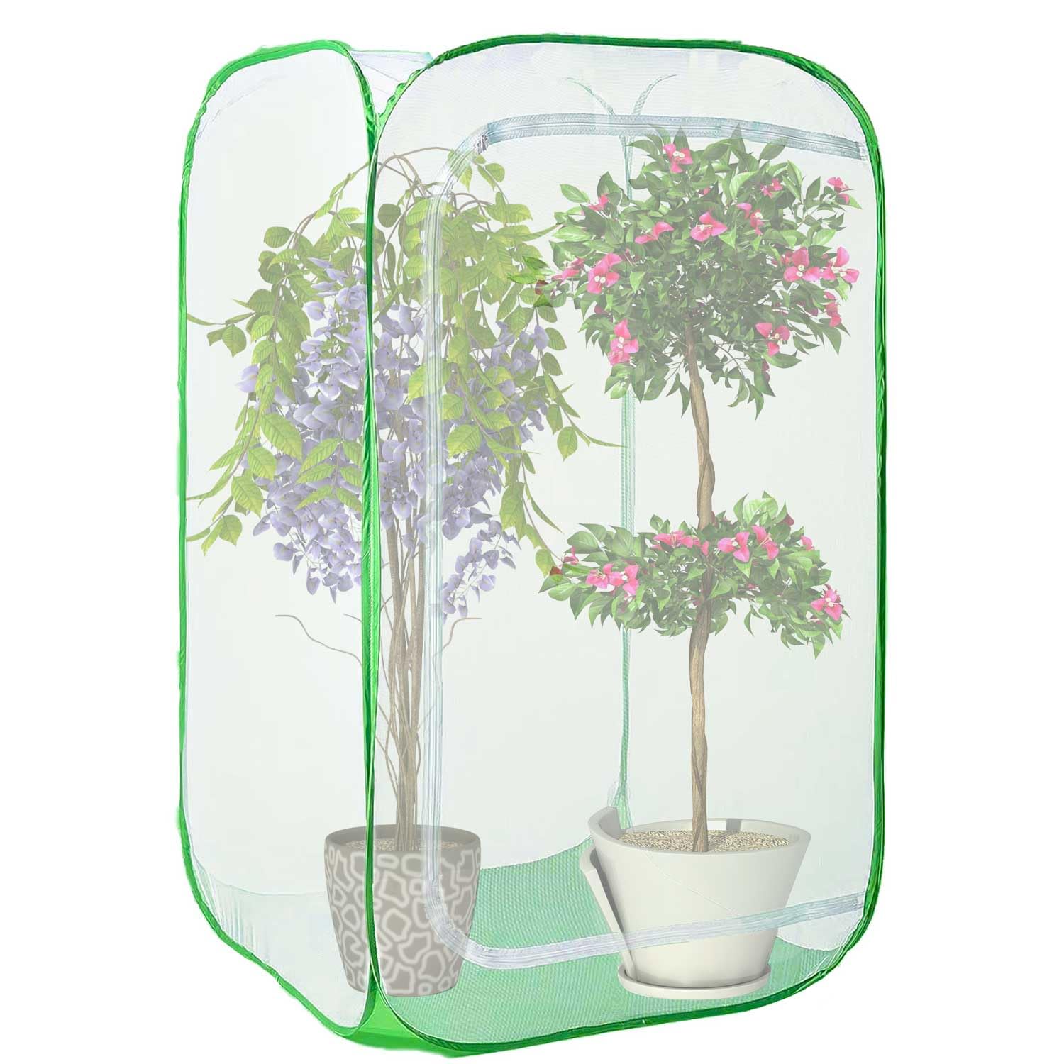 Photo 1 of 36" Garden Mesh Plant Enclosure Cover, Pop-up Garden Mesh Plant Cover for Pests, Bird and Pest Protection Guard for Fruit, Vegetables, Flowers and Herbs(1Pcs 24x24x36in Having Bottom)