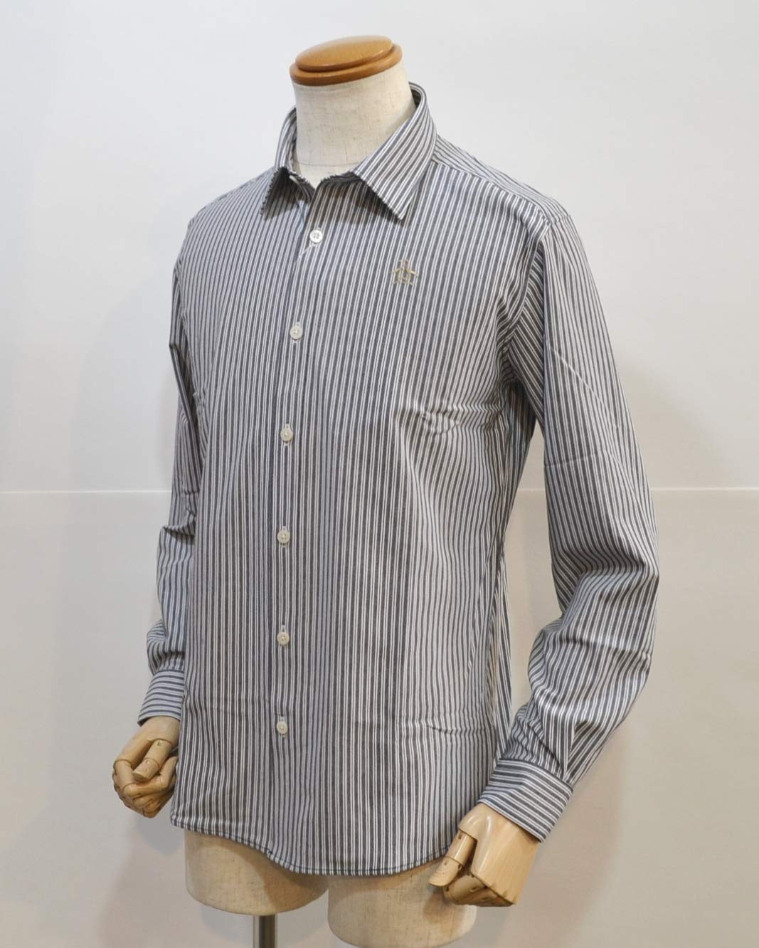 人気ブランドを シャツ ストライプ 長袖 シャツ メンズ マンシングウェア 19春夏 B07q2347lg 紺ネイビー Large Mgmngb01 誠実 Www Aiq Aiq Com Mx