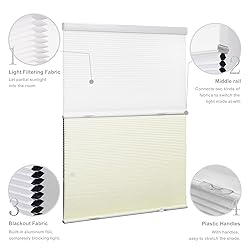 Boolegon Day Night Cellular Shades Cordless