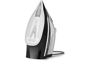 IRONDAY 1700W Steam Iron for Clothes, Iron with Ceramic Coating Soleplate, Adjustable Thermostat Dial, Rapid Heating, Auto-Off, Ironing Clothes for Home