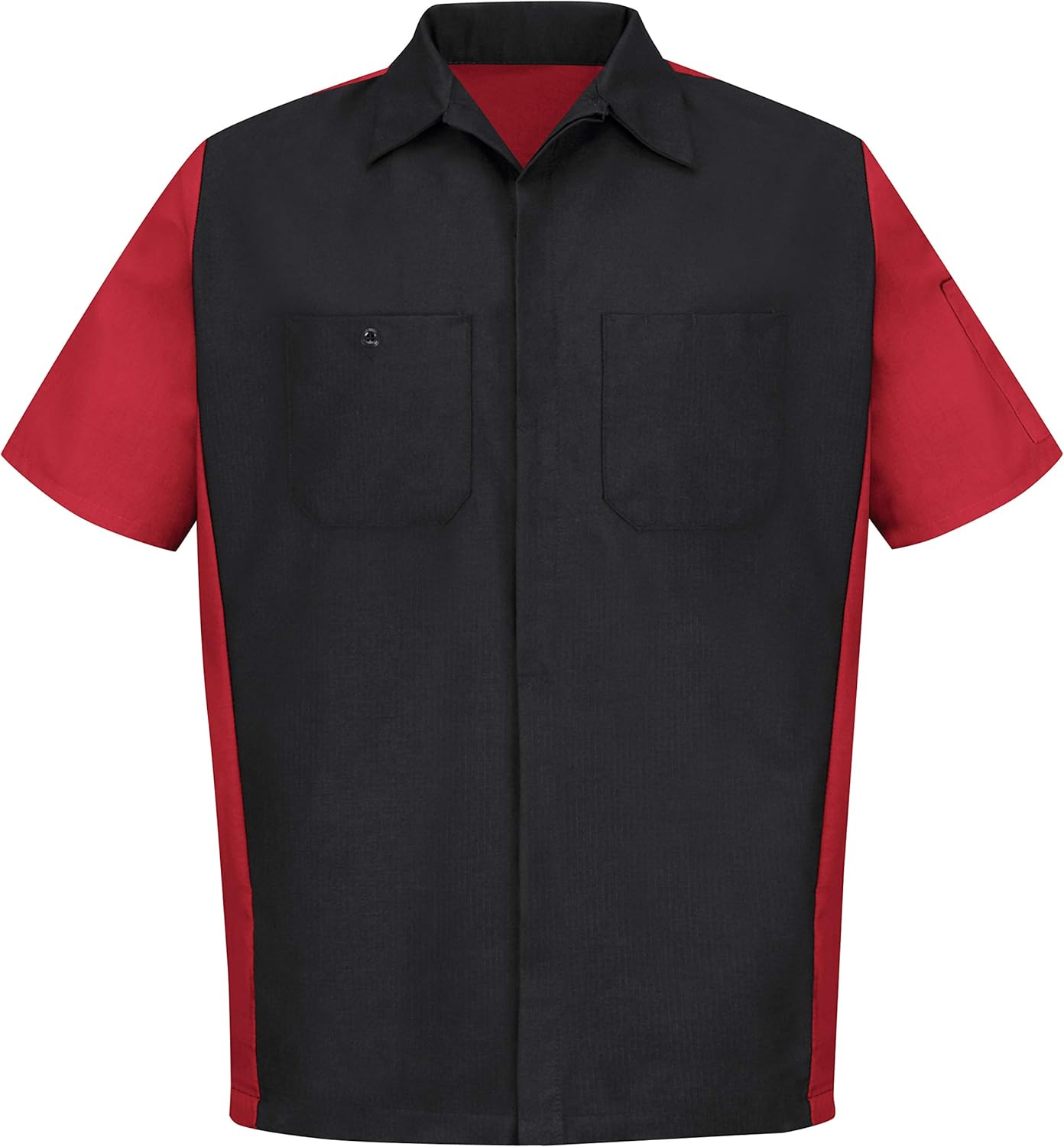Red Kap Men's Rip-stop Short-sleeve Crew Shirt: Clothing