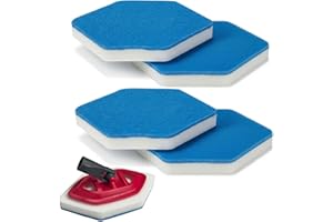 4pcs Sponge Mop Head Refil Compatible with Vileda Bath Magic Bathroom and Tub Spin Mop, Bathtub Cleaning Shower, 4pcs