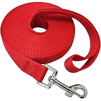 Nylon Training Dog Leash for Small Medium Large Dogs, 15ft 20ft 30ft 50ft Long Leash Dog/Puppy Lead for Obedience Recall…