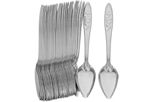 VALICLUD 50Pcs Stainless Steel Parrot Feeding Spoons for Hand-Feeding Birds and Chicks – Bird Formula Scoop,