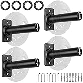 Yes4All Wall Mounted Weight Plate Holder - Fit 2inch Olympic Weight Plates, Protective Rubber Pad