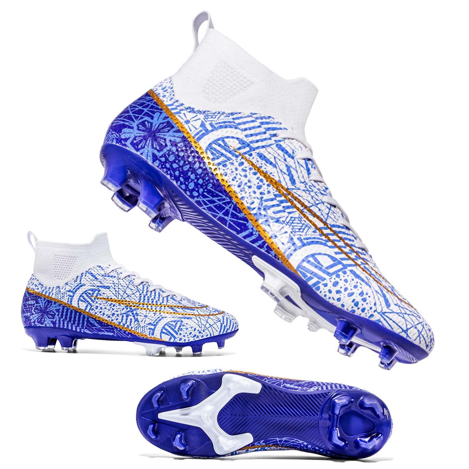 HESBITEUL Men's Soccer Cleats Women Indoor Turf