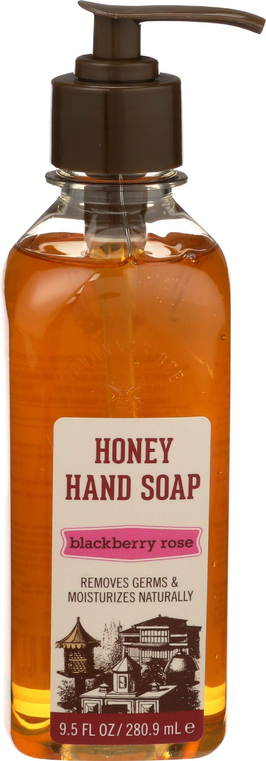 Savannah Bee Co, Soap Hand Liquid Honey Blackberry Rose, 9.5 Fl Oz