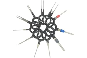 kweiny Auto Terminals Removal Key Tool Electrical Wiring Connector Release Pin(11 Pieces No Duplicate)