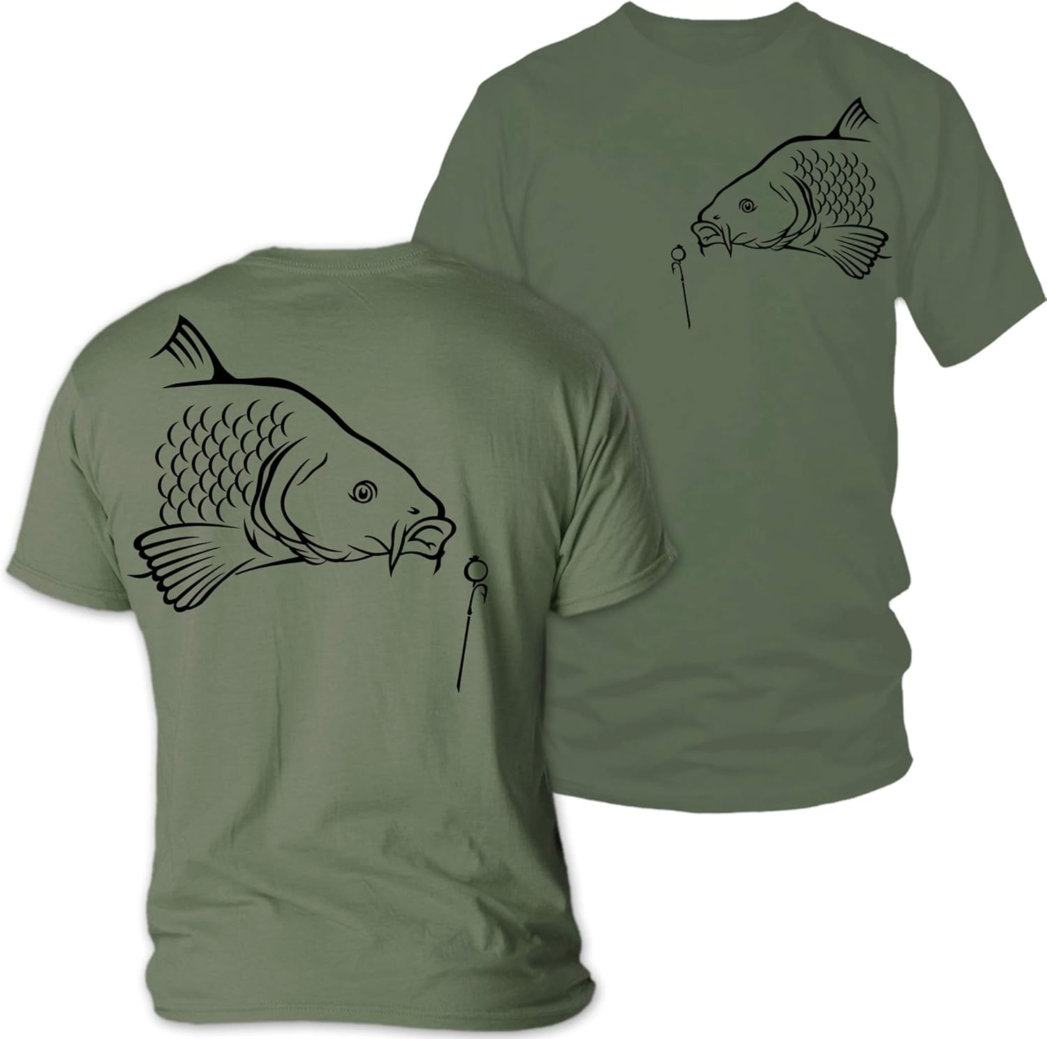 Carp fishing t shirts uk Clearance