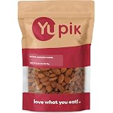 Yupik California Raw Almonds, Small Size, 2.2 lb, Gluten-Free, Kosher, Salt-Free, Source Of Protein, Fiber, Iron &amp; Calcium, Healthy Snack, Packaging may vary