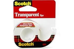 3M Scotch Transparent Tape, 1/2 in x 450 in, 1 Dispenser/Pack (144)