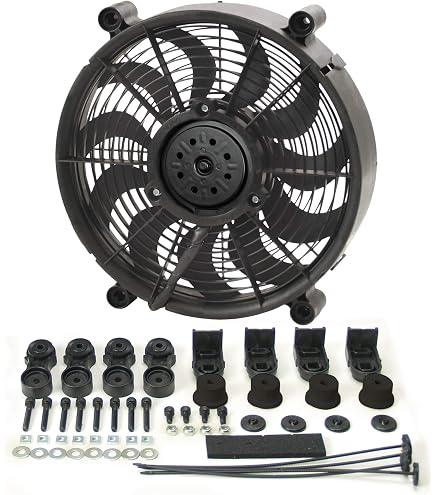 DERALEラジエターファン‼️ Amazon.com: DERALE Electric Cooling Fan, 12 in Fan, Push/Pull
