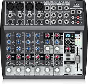 BEHRINGER, 12 XENYX 1202FX, 3-Pin XLR, Black