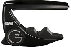 G7th Performance 3 Guitar Capo - Steel String Satin Black - 52mm - Adaptive Radius Technology, Precise Tuning, Unique Tension Control for Easy One-Handed Use - 6 String Acoustic or Electric Guitars