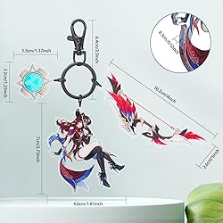 UTIEHD GI Character keychain set, 3pcs Acrylic